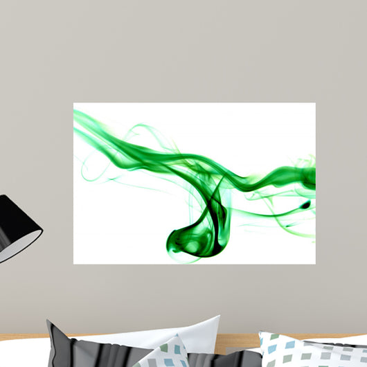Green Smoke Wall Mural