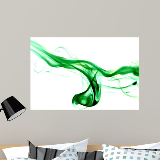 Green Smoke Wall Mural