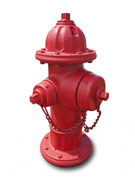Red Fire Hydrant White Wall Decal