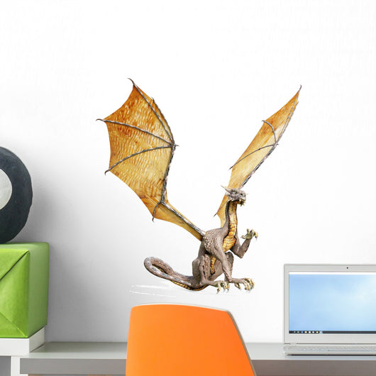 Silver Dragon Wall Decal