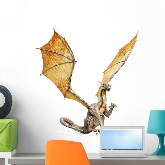 Silver Dragon Wall Decal