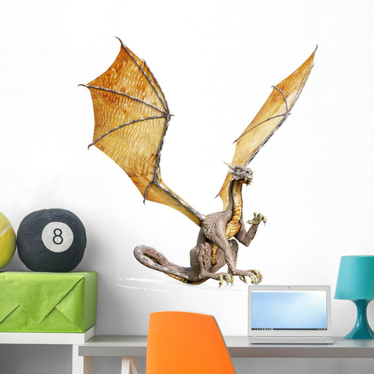 Silver Dragon Wall Decal