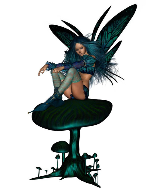 Dark Turquoise Fairy Wall Decal