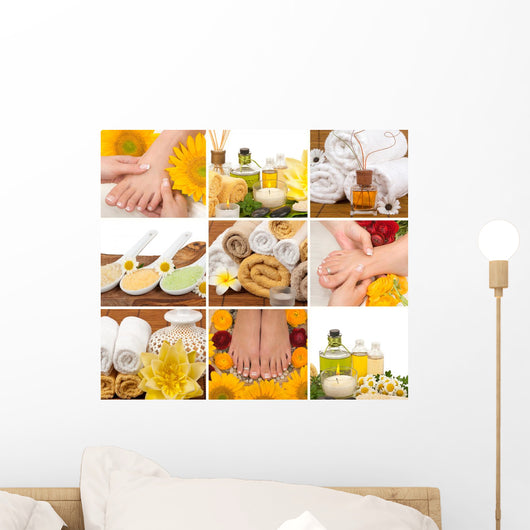 Spa Collage Wall Mural