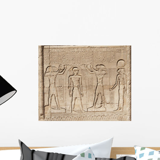 Hieroglyphic Carvings Egyptian Temple