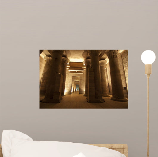 Columns in the Temple of Isis Wall Mural
