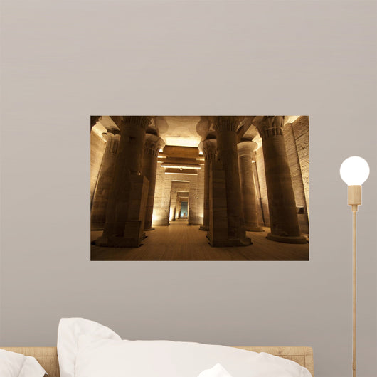 Columns in the Temple of Isis Wall Mural