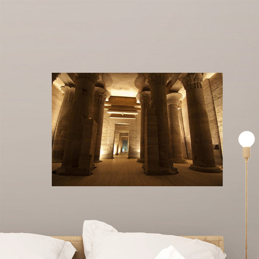 Columns in the Temple of Isis Wall Mural