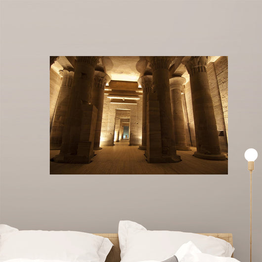 Columns in the Temple of Isis Wall Mural