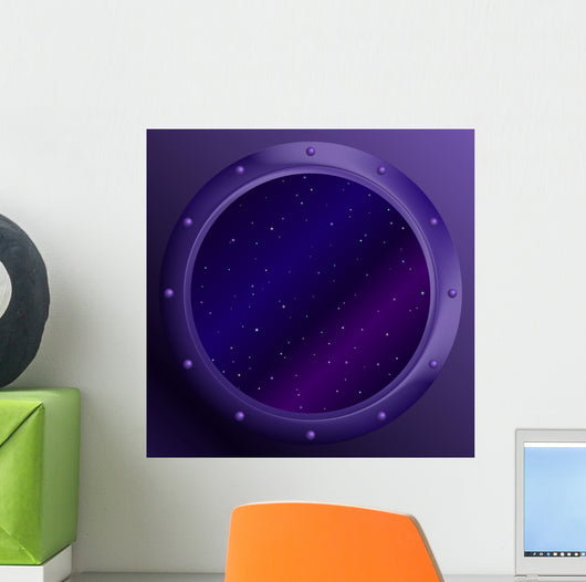 Window With Space Wall Mural