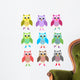 Colourful Owls Wall Decal