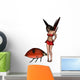 Red Ladybird Fairy Wall Decal