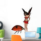 Red Ladybird Fairy Wall Decal