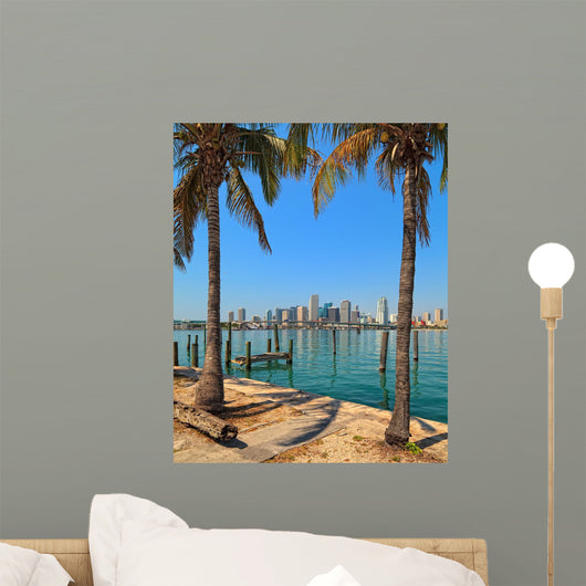 Downtown Miami Skyline Wall Mural