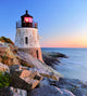 Lighthouse at Sunset Wall Mural