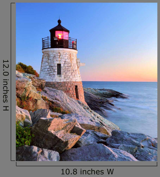 Lighthouse at Sunset Wall Mural