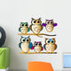 owl family Wall Decal