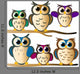 owl family Wall Decal
