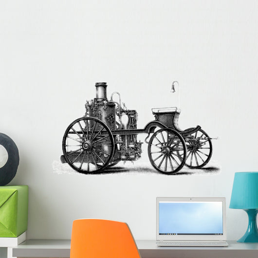 Firemen 19th Vehicle Wall Decal