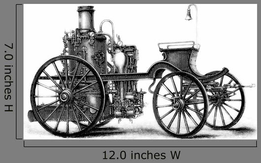 Firemen 19th Vehicle Wall Decal