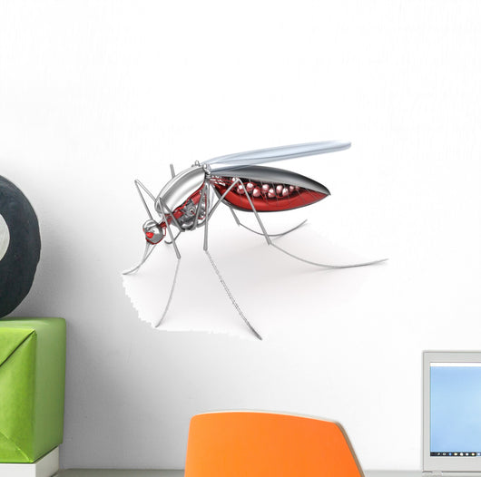 Mosquito Robot Bloodsucker Wall Decal