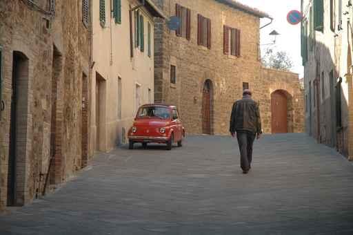 Rue Toscane Fiat 500 Wall Decal