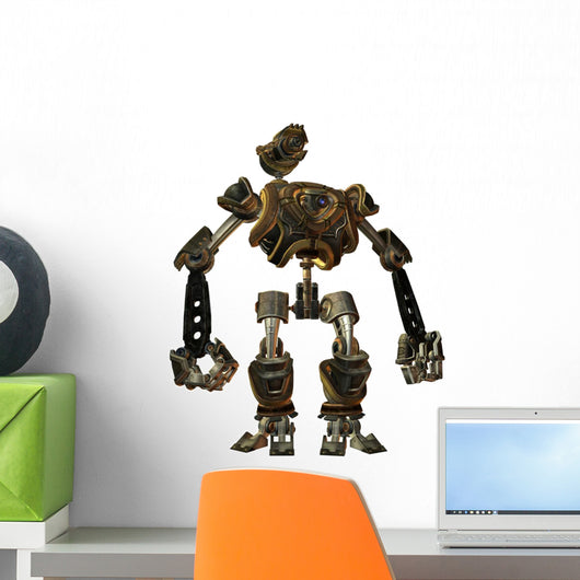 Battle Robots Steampunk Style Wall Decal