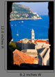 Window and Dubrovnik Croatia