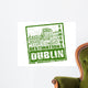 Dublin Stamp Wall Decal