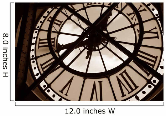 Clock at the Orsay Museum Paris Wall Mural
