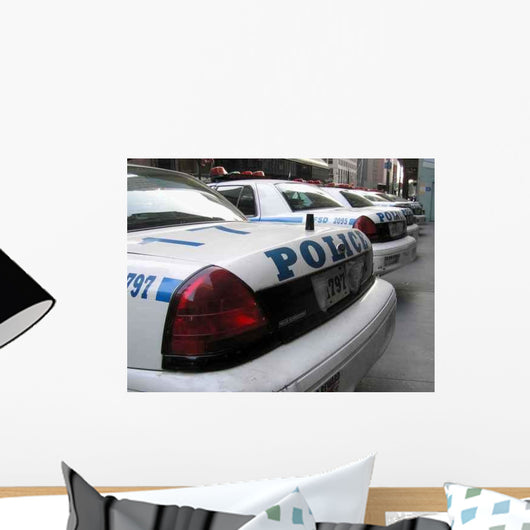 Police Cars Wall Decal