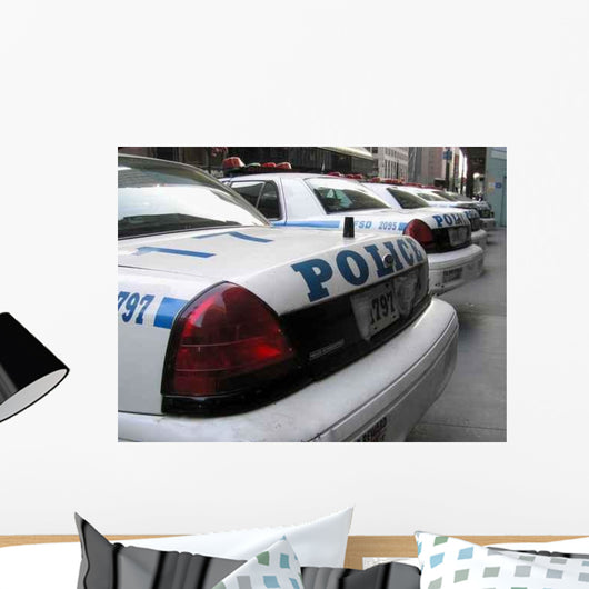 Police Cars Wall Decal