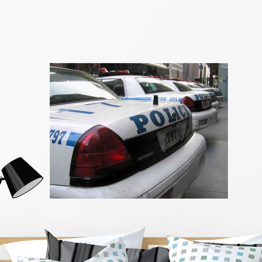 Police Cars Wall Decal
