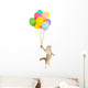 Balloon Floating Kitten Wall Decal
