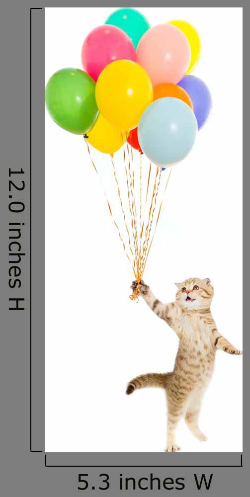 Balloon Floating Kitten Wall Decal
