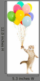 Balloon Floating Kitten Wall Decal