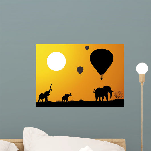 Montgolfiere_Elephant Wall Mural