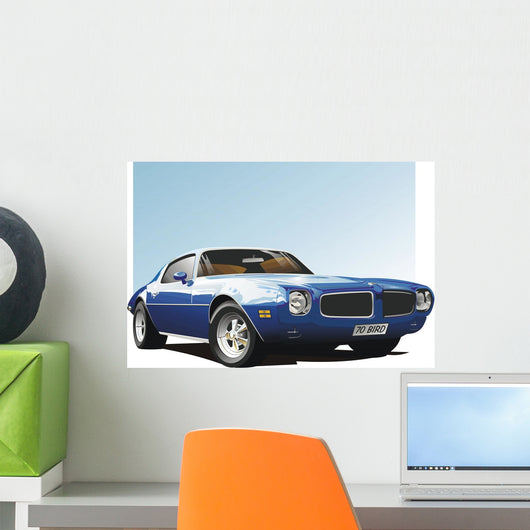 Blue Muscle Car