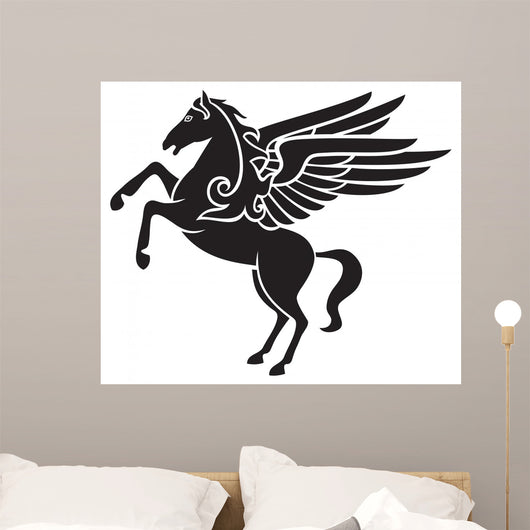 Greek Silhouette Pegasus Wall Decal