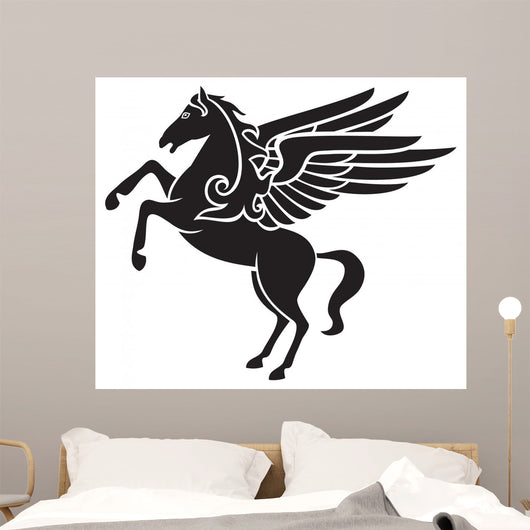 Greek Silhouette Pegasus Wall Decal