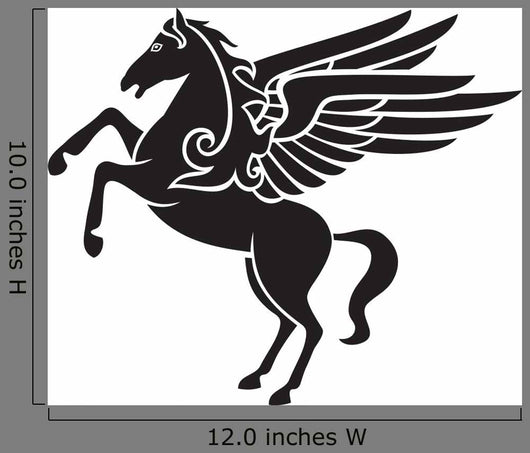 Greek Silhouette Pegasus Wall Decal