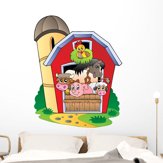 Barn with Various Farm