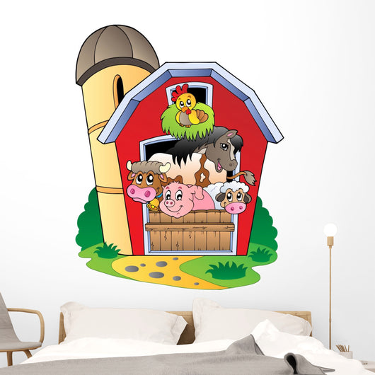 Barn with Various Farm