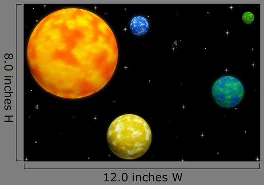 Planet Earth in Outer Space Wall Mural