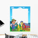 Country Frame with Red Wall Decal Design 3