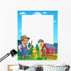 Country Frame with Red Wall Decal Design 3