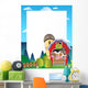 Country Frame with Red Wall Decal Design 2