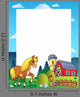 Country Frame with Red Wall Decal Design 1