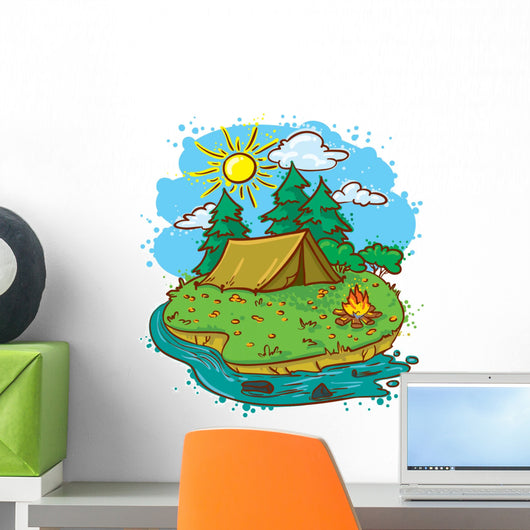 Camping Wall Decal
