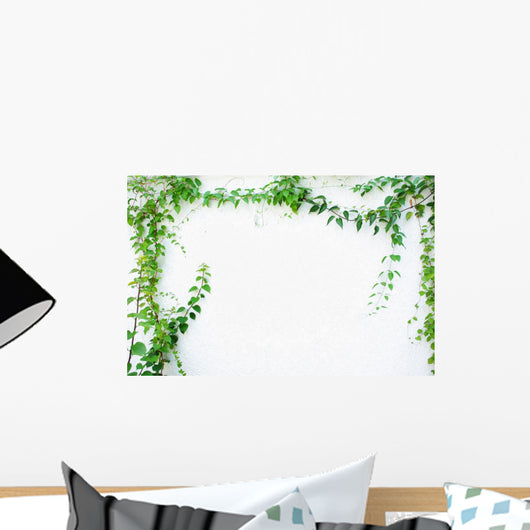 Green Leaves Frame Similar Wall Decal